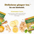 Pocas 20 Packets Honey Ginger Instant Tea Powder, Green Tea Flavor, Ginger Extract & Real Sweetener, per Box