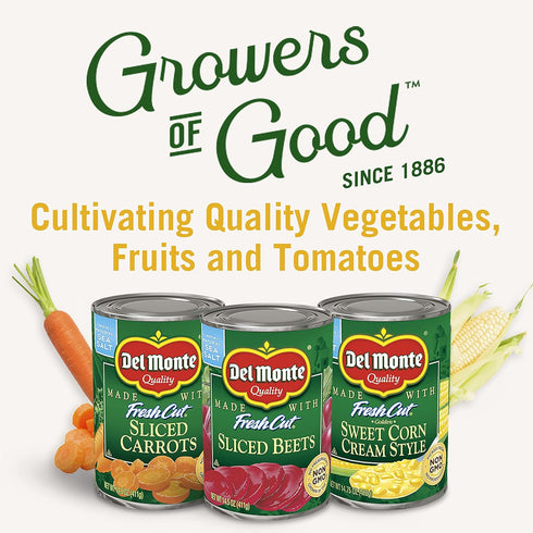 8.5 (Pack 3) Del Monte Canned Fresh Cut Sweet Peas, Ounce