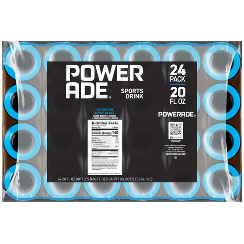 20 Oz POWERADE Mountain Berry Blast Sports Drink, Fl