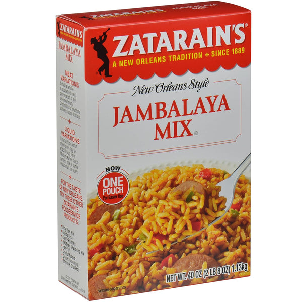 Zatarain's Jambalaya Mix, 40 oz - One 40 Ounce Box of Jambalaya