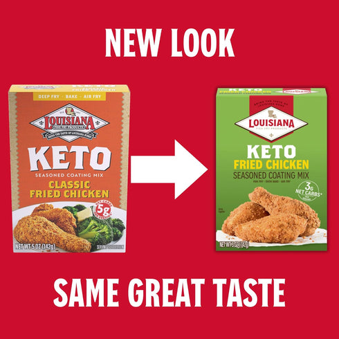 5 oz, Pack 6 Louisiana Fish Fry Products Classic Fried Chicken Keto Seasoned Coating Mix of Bake, Deep Fry, & For Use