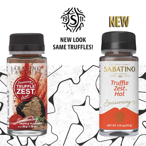 Sabatino Tartufi Truffle Zest Seasoning, Hot, 1.76 oz, All Natural Gourmet Truffle Powder, Vegan, Kosher