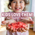 11 oz Valentines Day Candy Jelly Hearts Bag of Cherry, Strawberry & Watermelon Heart Shaped Jelly Candy Great