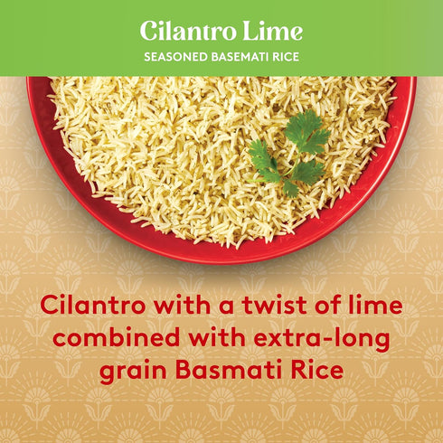 8.5 oz (Pack 6) Royal Cilantro Lime Basmati Rice - Ready to Heat Microwavable Pouch