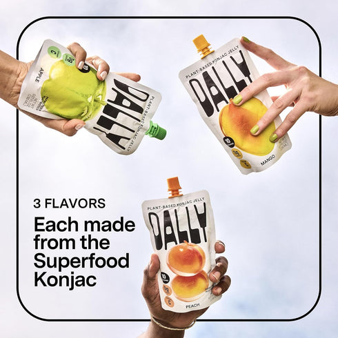 10 10-Calorie, Immune Dally Peach Drinkable Konjac Jelly Pouches | Healthy Keto, Gluten Free, Sugar Free Korean Fruit