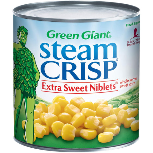 Green Giant SteamCrisp Extra Sweet Niblets Whole Kernel Sweet Corn, 11 Ounce