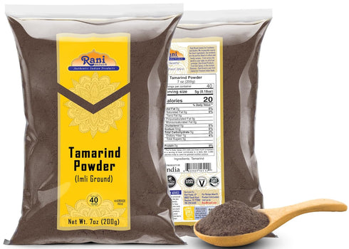 Rani Tamarind Powder (Imli) 7oz (200g) ~ All Natural, Vegan, Gluten Friendly, Kosher, NON-GMO, Indian Origin