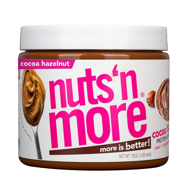 Nuts N More Cocoa Hazelnut Butter Spread - High Protein, Low Carb,