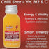 15PCS 2 oz B12, Immunity Feeju Mango Nectar Blend Shot fl Mango Puree, Grape, Lime Juice with Chili and Real Ginger
