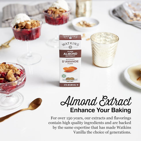 2 Oz (Pack 1) Watkins Pure Almond Extract, Fl