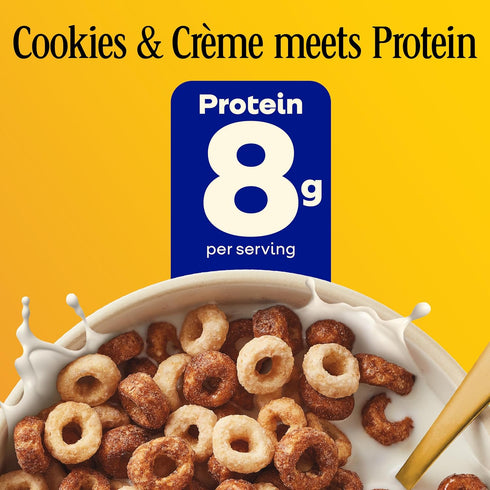 8g 11.2 oz Cheerios Protein Cereal, Cookies and Crme, Protein, Large Size