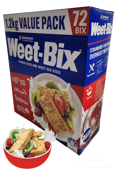 Sanitarium Weet-Bix PACK 97% (1.2kg) VALUE - Weet-Bix Whole Grain By Sanitarium Health Food Company Australia. Low