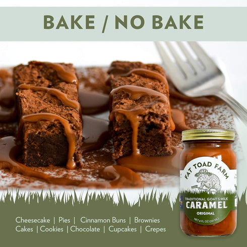 8 oz Fat Toad Farm Traditional Goats Milk Caramel Sauce/Cajeta, Original, Gluten Free, fl
