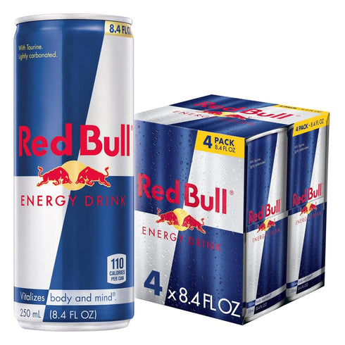 Red Bull Energy Drink with 80mg Caffeine plus Taurine & B Vitamins,