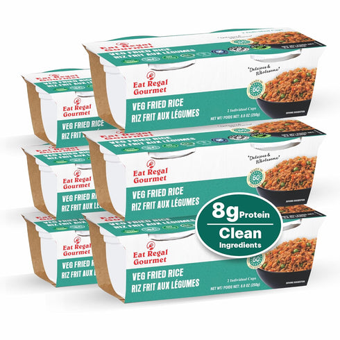 Eat Regal Ready to Eat Veg Fried Rice Cups, 8g Protein per