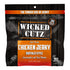 27g (2 Wicked Cutz Buffalo Chicken Jerky, Protein Per Bag, Tender & Easy to Chew Alternative to Chicken Sticks, USA