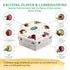 ACORUS Summer Taste Tea Set, Natural Assorted Tea Hamper Box Gift Set, 60 Teas Bags, 6 Fruit Flavors