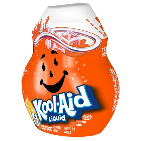 1 Count 1.62 oz Kool-Aid Sugar-Free Orange Zero Calories Liquid Water Enhancer fl