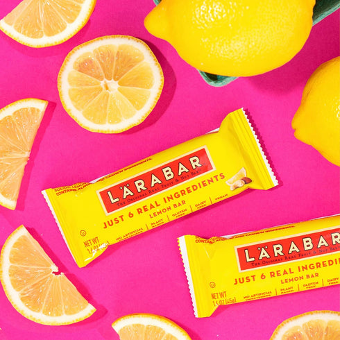 Pack 18 Count (1.6 oz LARABAR Fruit & Nut Bars Variety Each), Blueberry Muffin Lemon Apple Pie, Vegan Gluten Free Dairy