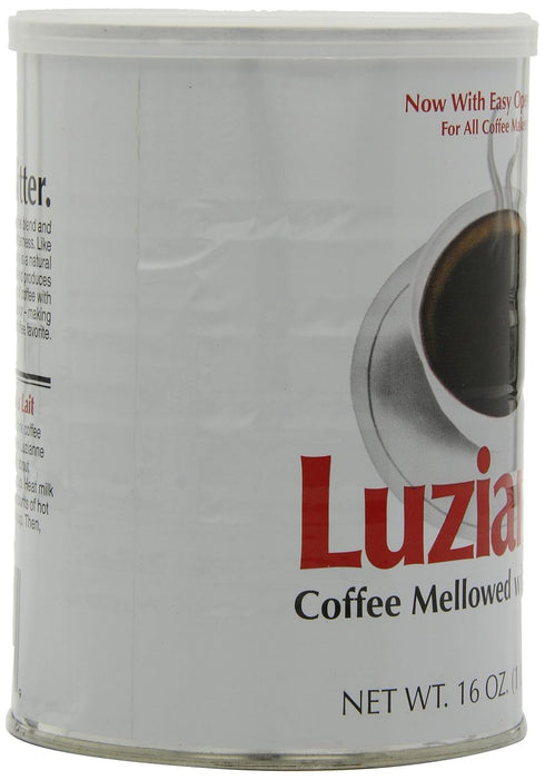 16oz (Pack 3) Luzianne Premium Blend Ground Coffee & Chicory, Canister