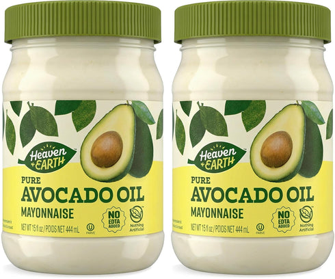 Heaven & Earth Pure Avocado Oil Mayonnaise, 15 oz (2 Pack) |