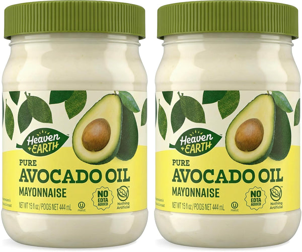 Heaven & Earth Pure Avocado Oil Mayonnaise, 15 oz (2 Pack) |