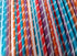 80 Count Sweet and Sour Candy Powder Filled Straws - of Assorted Orange Cherry Grape Tropical Punch Individually
