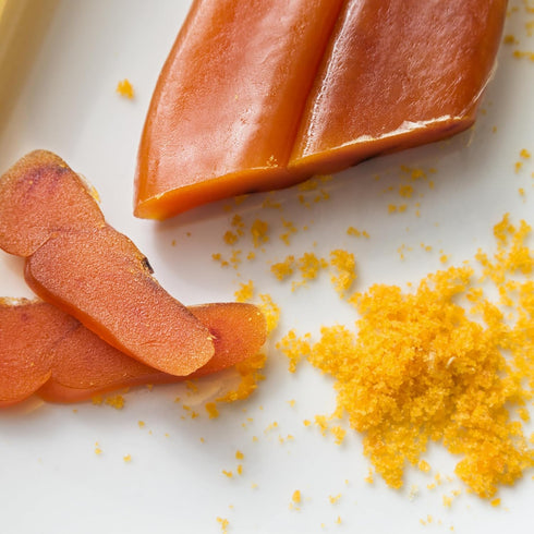 3.53 oz (100g) Sanniti Bottarga Cured Mullet Roe, Imported from Italy | Authentic Italian Seafood Delicacy