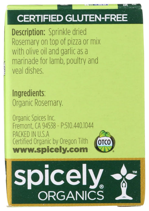 SPICELY 0.2 OZ Organic Whole Rosemary
