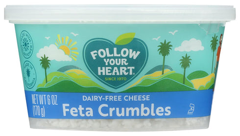 Follow Your Heart , Feta Crumbles Plant Based, 6 Ounce