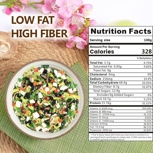 16 oz Yimi Miso Soup, Ramen Toppings, Freeze Dried Vegetables, Dehydrated Vegetables (Dehydrated Tofu, Wakame Seaweed