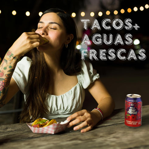 11.3oz, 24 Pack Jumex Aguas Frescas Hibiscus - Classic Mexican Soft Drinks - Hibiscus Drink for Cocktail Mixers