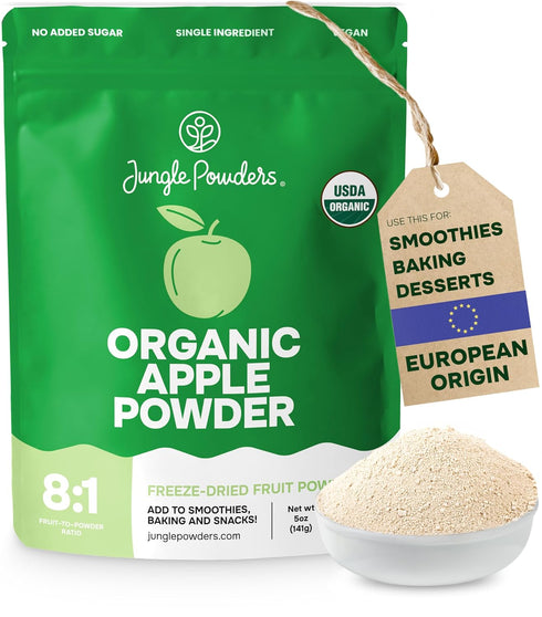 Jungle Powders Organic Apple Powder 5 Ounce Bag Apple Extract for Baking,