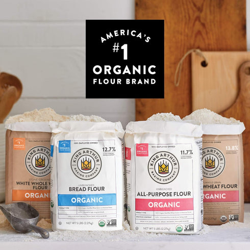 2 lbs King Arthur Flour Organic Unbleached All Purpose Flour