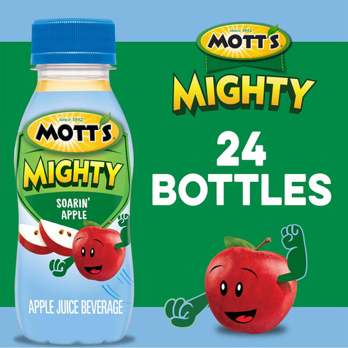 8 Oz 24 Count (8 Packs 6), 100% Mott's Mighty Soarin' Apple Juice Drink, Fl Bottles, Of Fruit Juice Combined