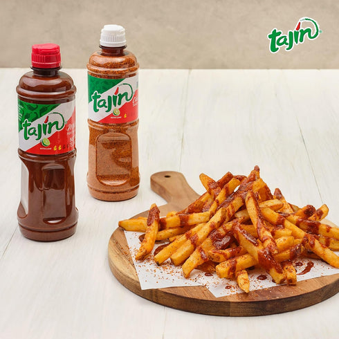 Tajin Clásico Seasoning 14oz & Tajín Mild Hot Sauce 15.38oz Bundle (Pack of 2)