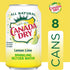 12 8 Count Canada Dry Lemon Lime Sparkling Seltzer Water, Fluid Ounce Can