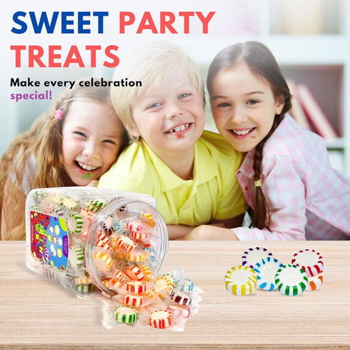 Swirls.170 Count (855g) Fresh Finest Bulk Starlights Candies - Fruity Starlight of Assorted Fruit Flavors.