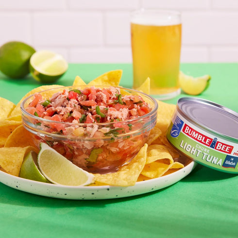66.5 oz 17g Bumble Bee Chunk Light Tuna In Water, Bulk Food Service Can - Wild Caught Skipjack Tuna - Protein Per