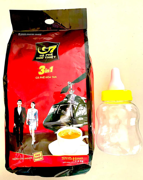 Paradise Beach G7 3-in-1 100 Packets (56.44 oz) Instant Vietnamese Coffee Strong & Bold Roast with Non-Dairy Creamer