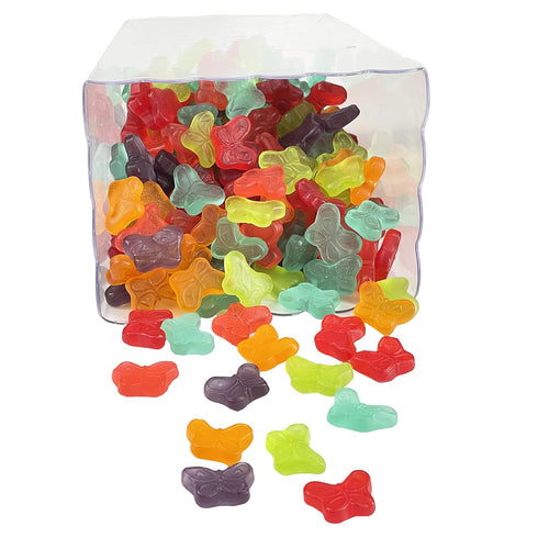 Gummy (5 Fruidles Butterflies Mini Candy, Assorted Fruit Flavors, Allergy Friendly, Non-GMO, No Artificial Sweeteners