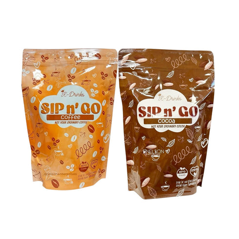 Generic K-Drinks SIP n GO Bundle Coffee & Cocoa | Keto-Friendly | with
