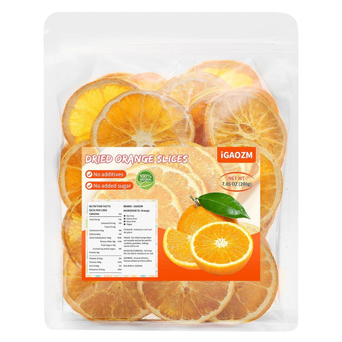 iGAOZM Cocktails,7.05oz/200g,No Dried Orange Slices,Dehydrated Oranges Slices For Sugar Added No Additives, Dried