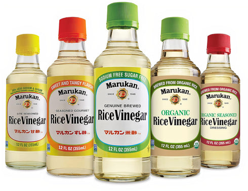 12 (Pack 1) Marukan Seasoned Gourmet Rice Vinegar, Ounce Glass Bottle