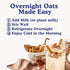 5g 4g 48 (6 Pack) Earnest Eats Superfood Oatmeal Blueberry Chia Cinnamon Vegan, Gluten Free, Plant Protein, Fiber, No