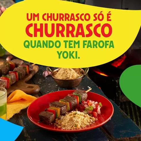 Yoki 400g, 14 (2 Pack) Seasoned Cassava Flour Farofa de Mandioca Pronta Ounce