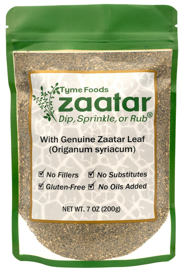 Zaatar by Tyme Foods - Zaatar Seasoning with Genuine Hyssop Herb, Fresh Za'atar Spice Blend