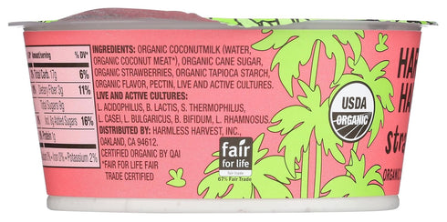 Harmless 4oz Harvest Dairy-Free Cup Yogurt - Strawberry