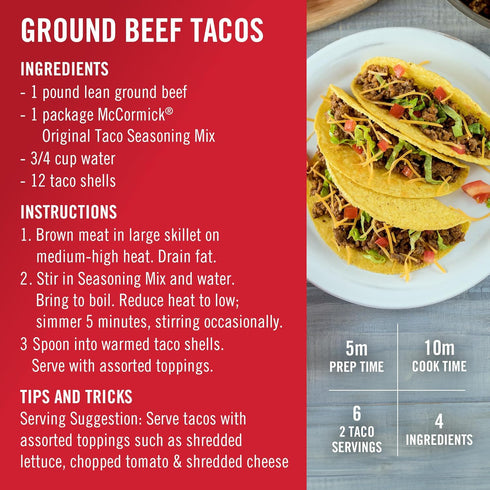 8.5 oz McCormick Mild Taco Seasoning Mix