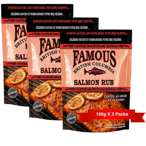 Famous British Columbia Salmon Rub Authentic West Coast Salmon Seasoning for BBQ, Oven,